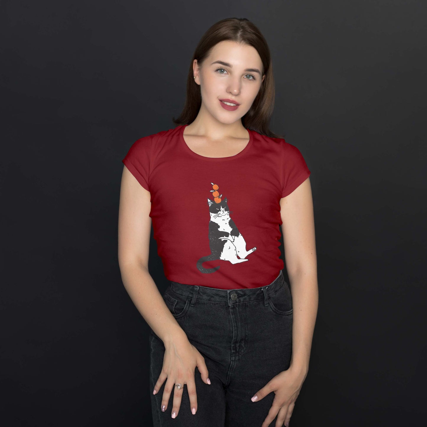 Camiseta Baby Look "Gatinho Equilibrista"