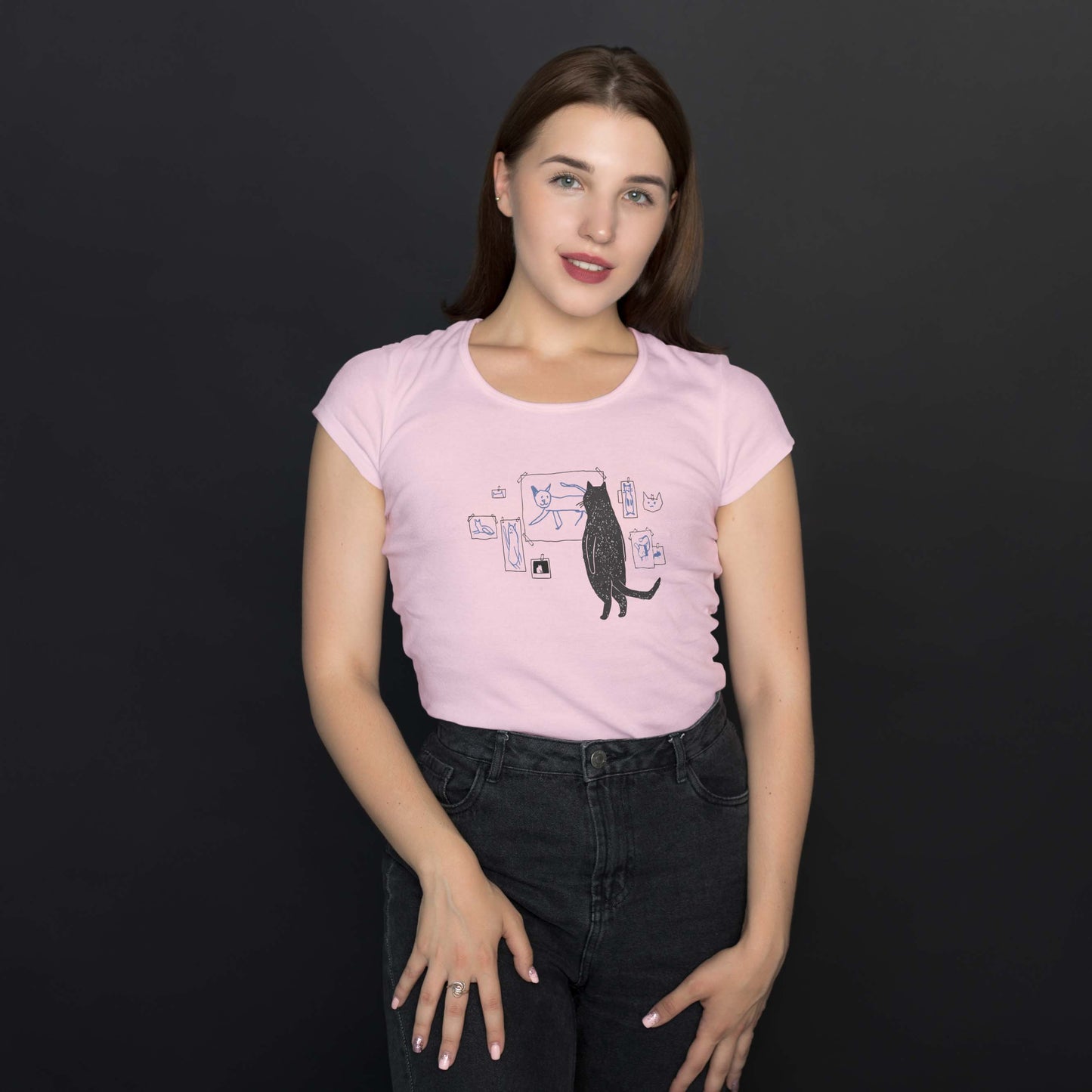 Camiseta Baby Look "Gatinho Com Saudades da Ex"