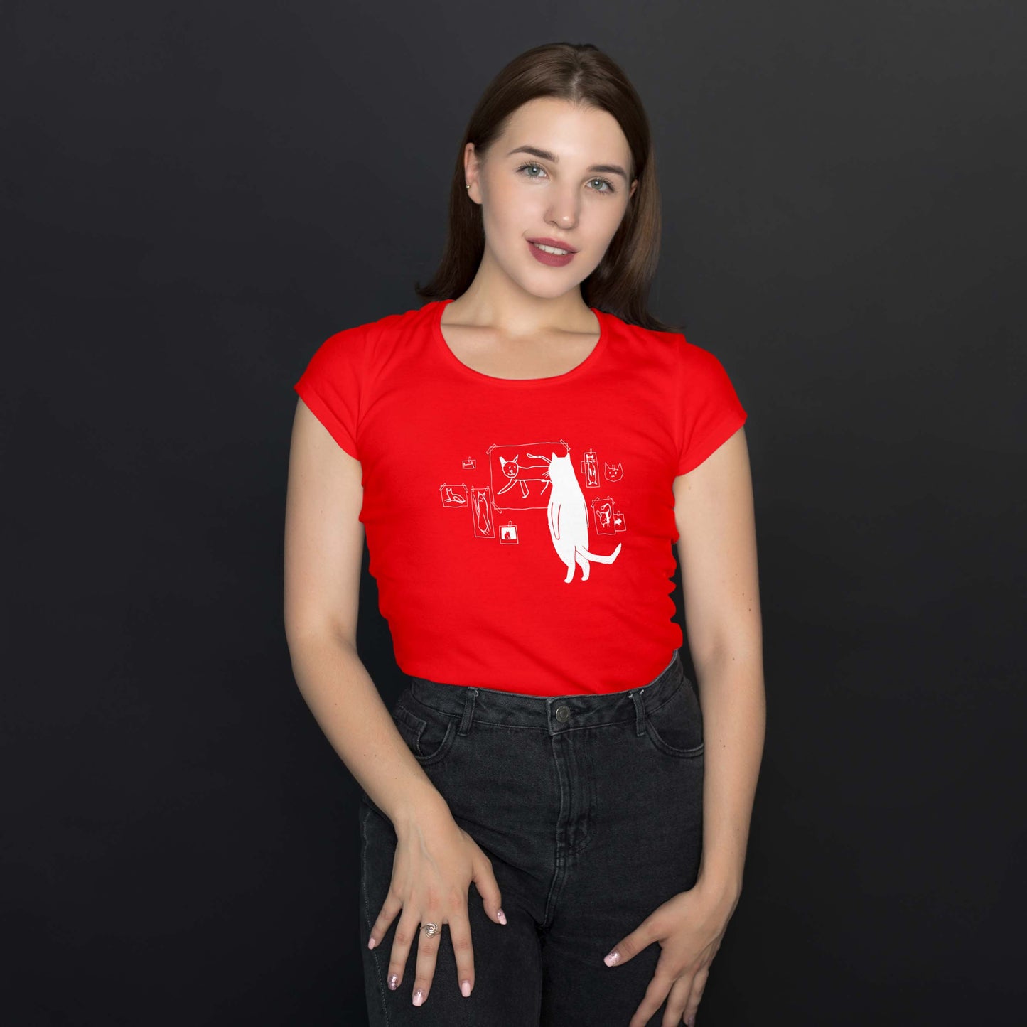 Camiseta Baby Look "Gatinho Com Saudades da Ex"