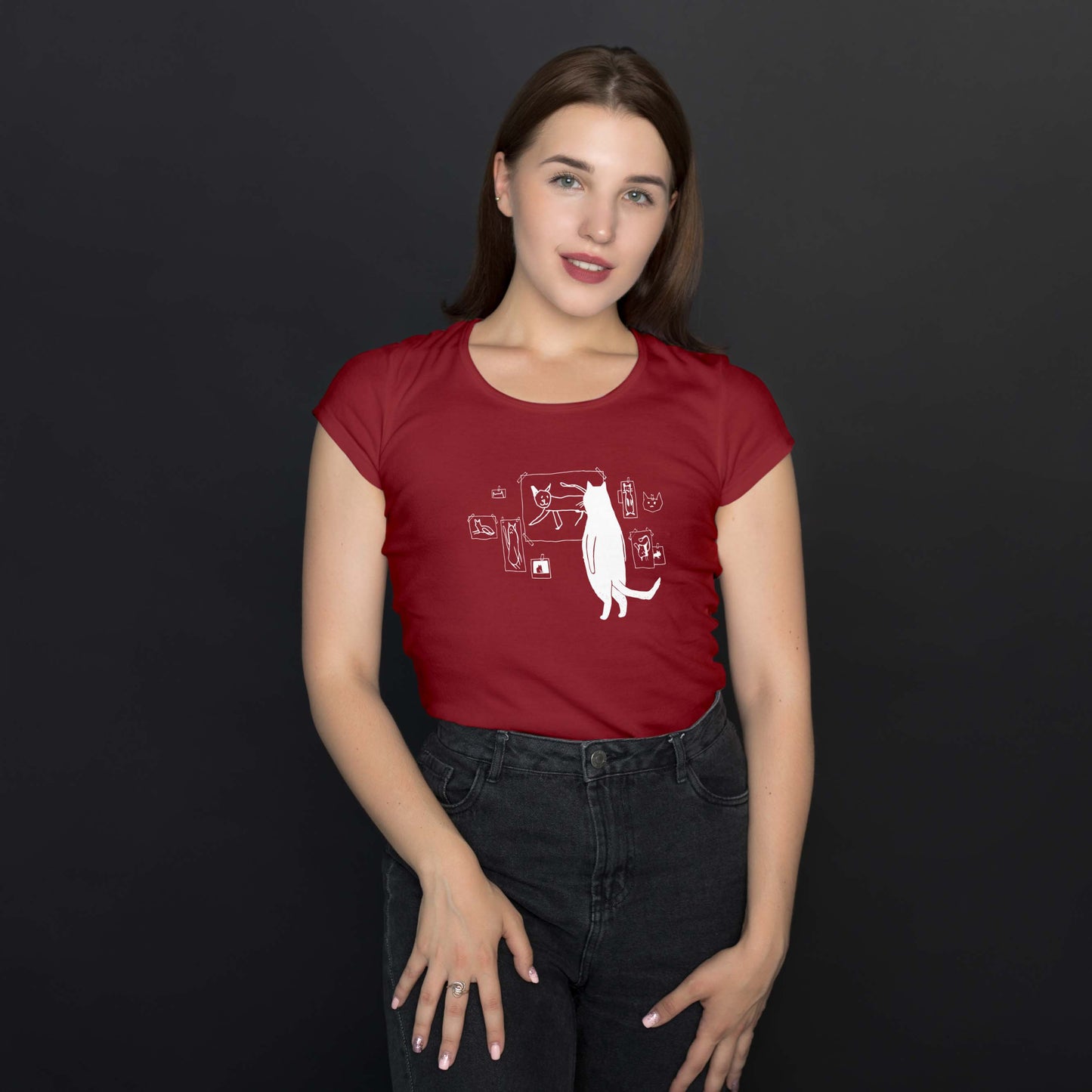 Camiseta Baby Look "Gatinho Com Saudades da Ex"