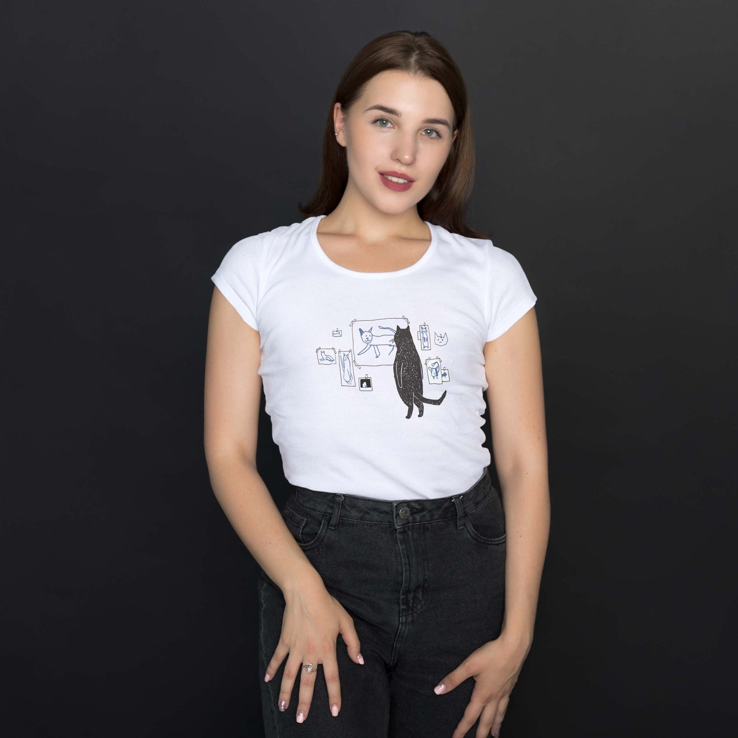 Camiseta Baby Look "Gatinho Com Saudades da Ex"