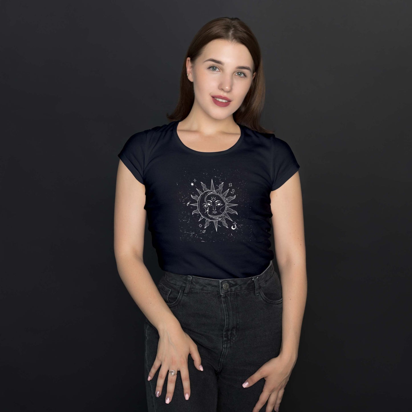 Camiseta Baby Look "Sol & Lua"