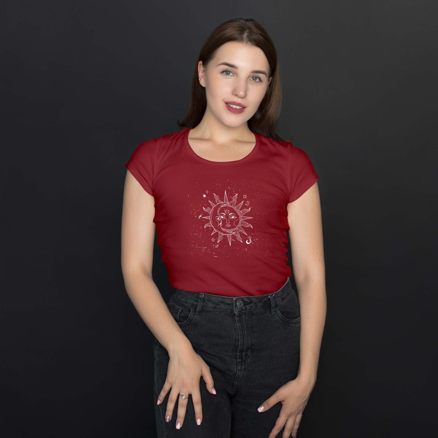 Camiseta Baby Look "Sol & Lua"