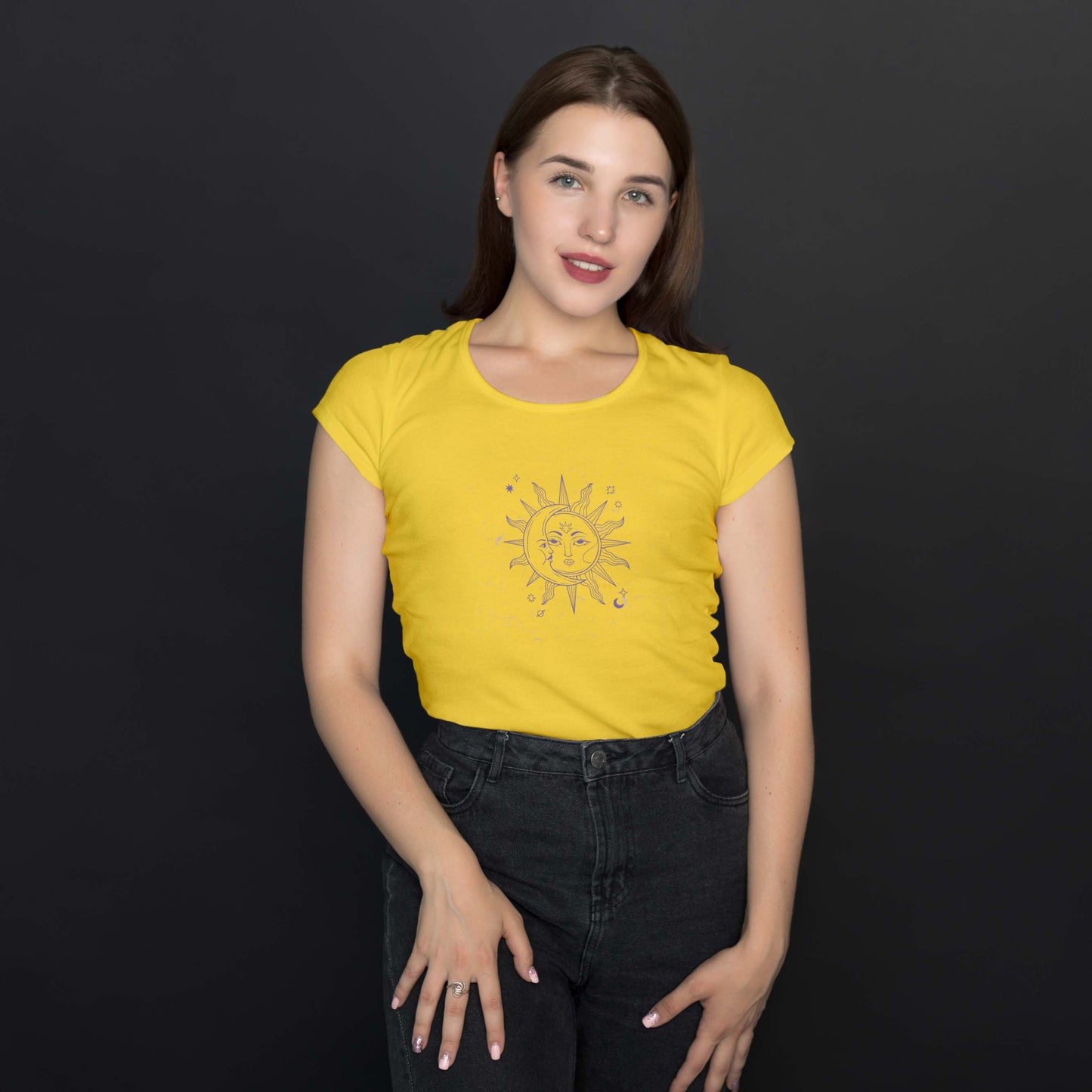 Camiseta Baby Look "Sol & Lua"